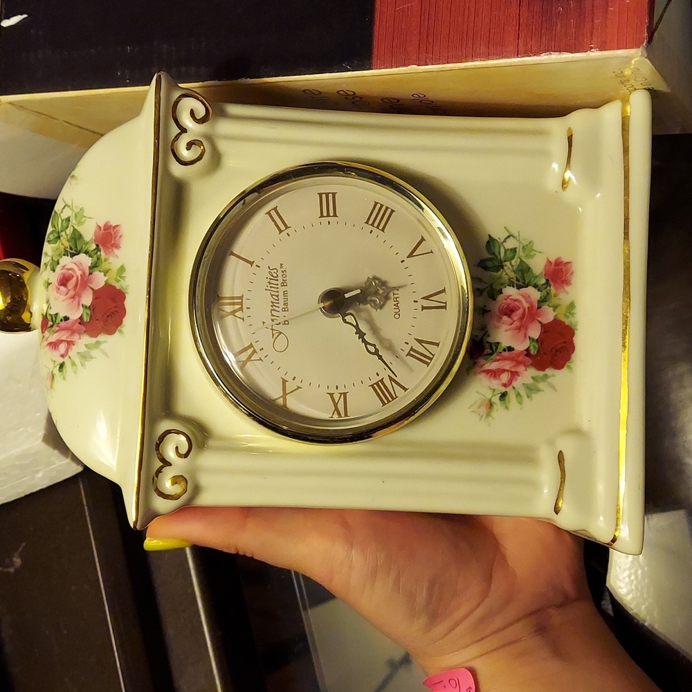 Formalities by Baum Bros Victorian Rose Clock